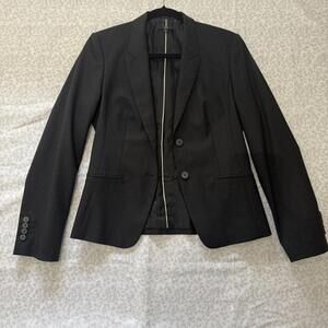 Boss Hugo Boss Blazer Suit Jacket Size‎ 6 Women's Navy Fitted